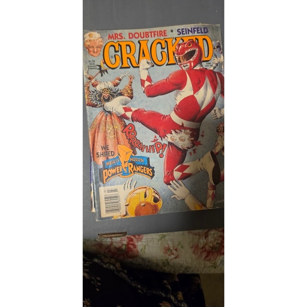 Vintage Cracked Magazine July 1994 Issue 290 Power Rangers Seinfeld Parody